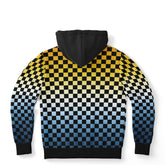 Aroace Pride Black Contrast Checkered Pullover Hoodie Pullover Hoodie PRIDE MODE